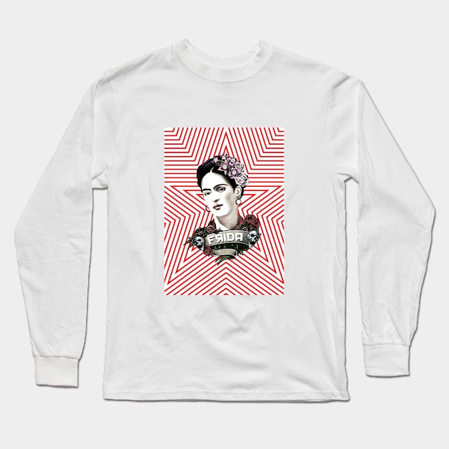 frida Long Sleeve T-Shirt by ZCardula